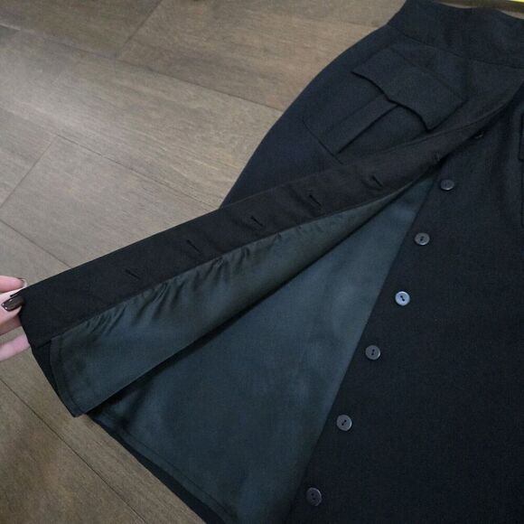 Rare Vintage Jean Paul Gaultier Black High Waist Tulip Skirt Size 40 US size 6 - Picture 6 of 11